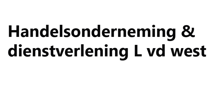 C2 – Handelsonderneming & dienstverlening L vd west