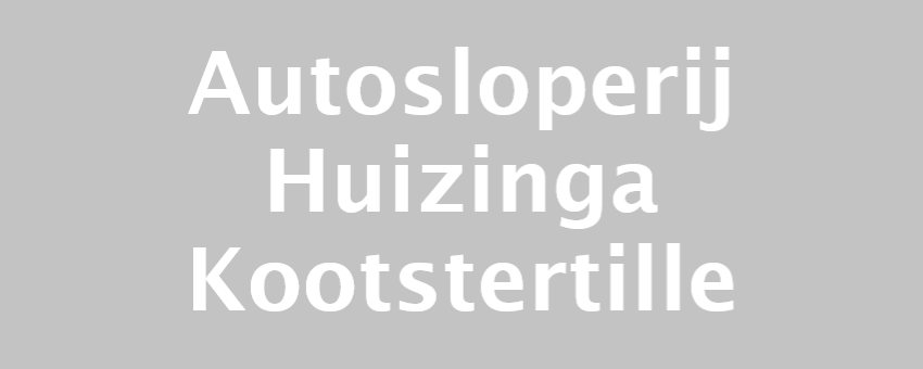 6S – Autosloperij Huizinga Kootstertille